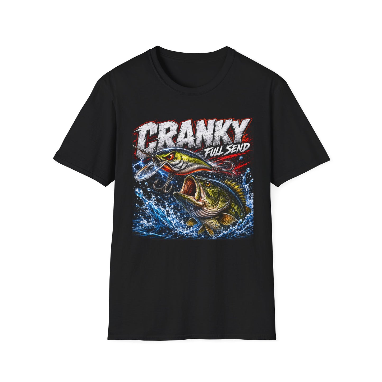 Cranky Full Send Softstyle Fishing T-Shirt
