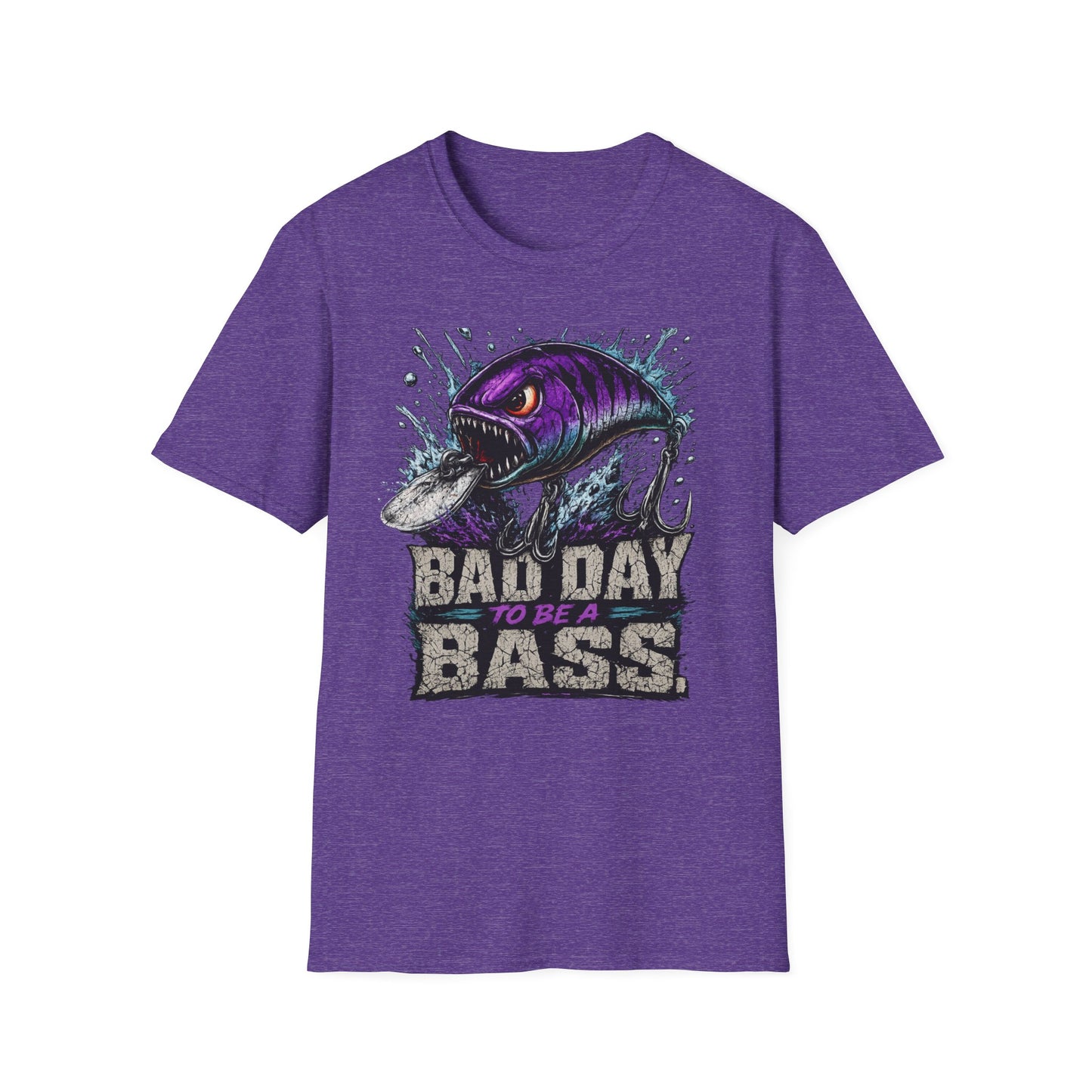 Bad Day To Be A Bass Softstyle Fishing T Shirt