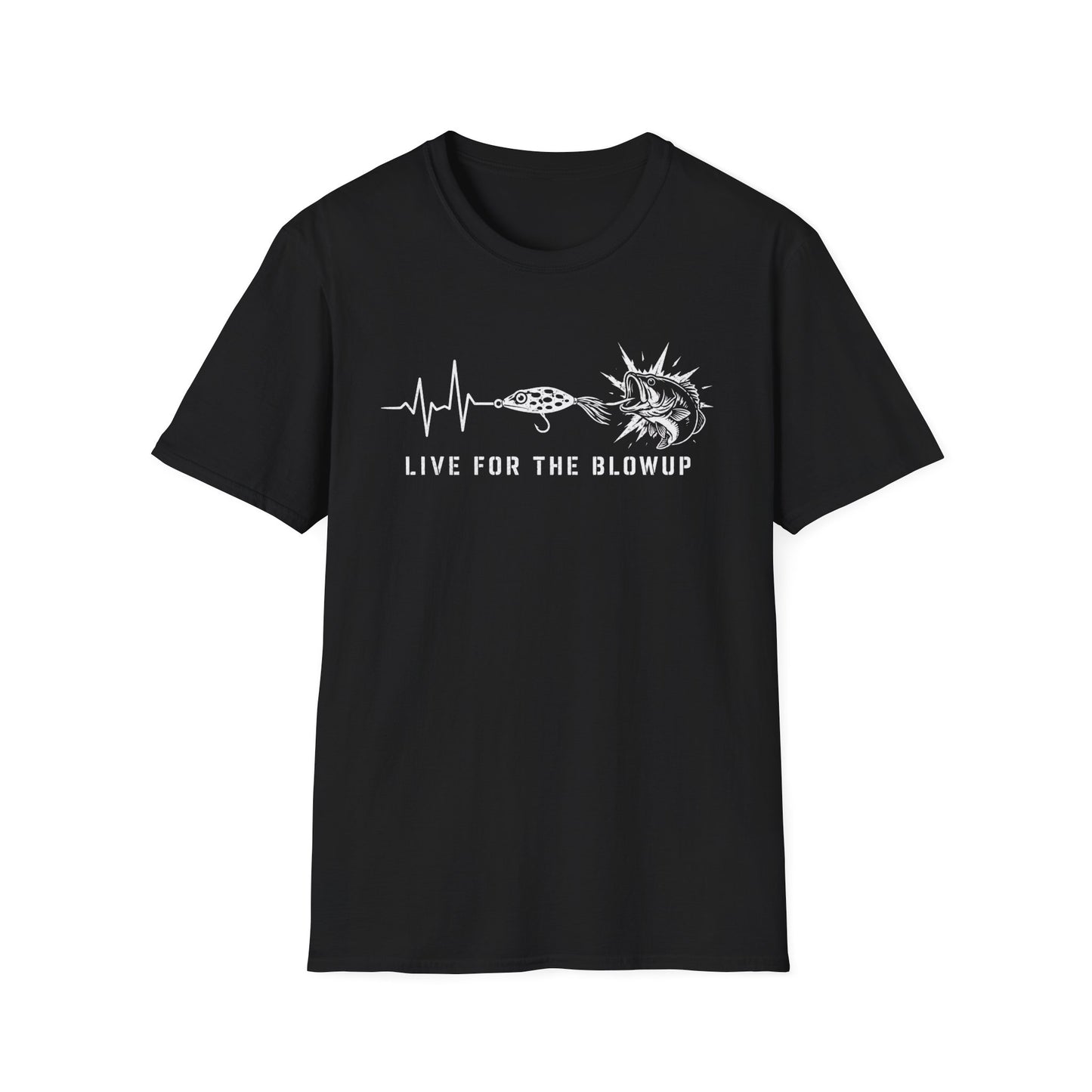 Live For The Blow Up Softstyle Fishing T-Shirt