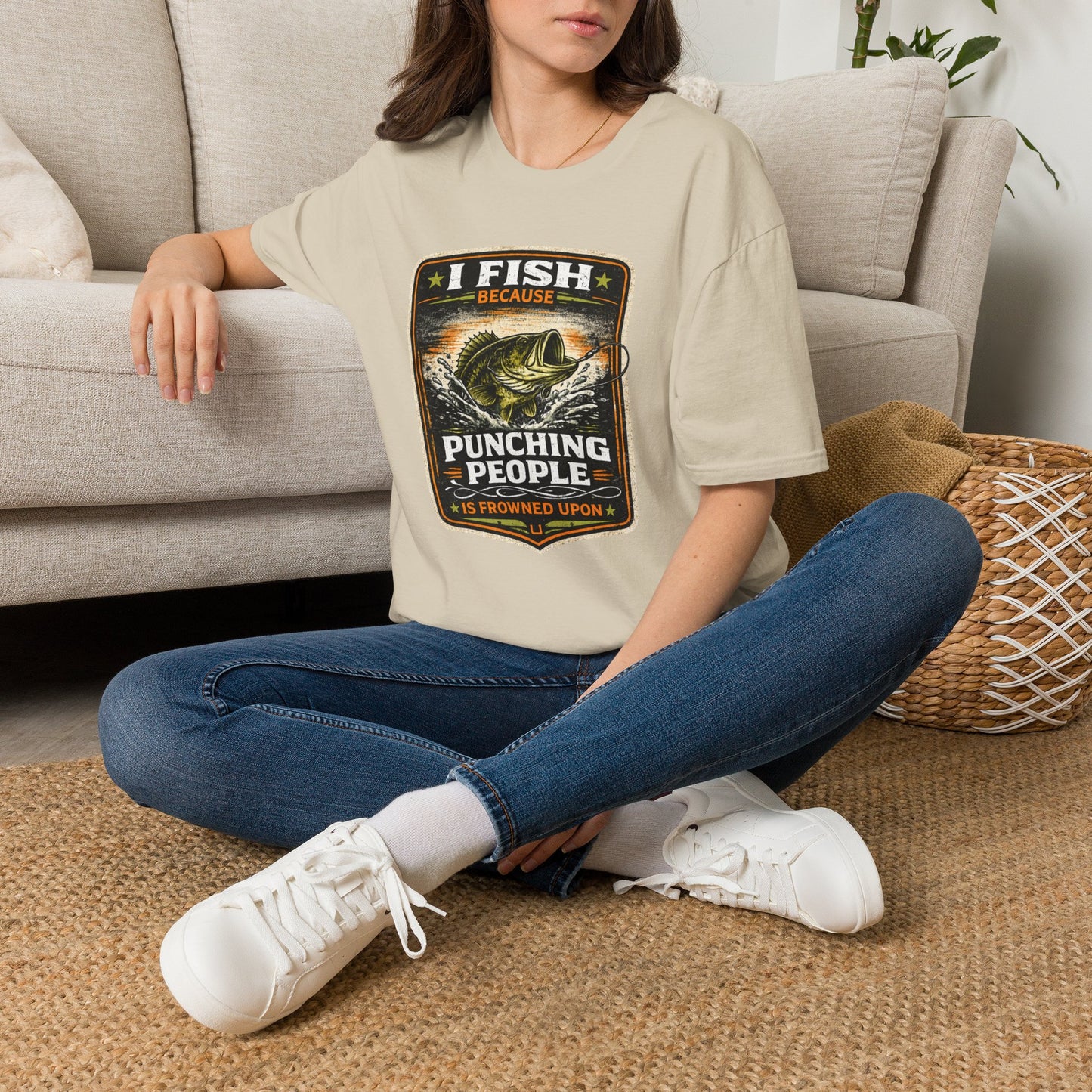 I Fish Because... Softstyle Fishing T-Shirt