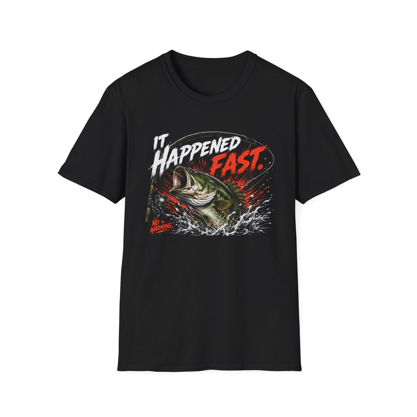 It Happened Fast Softstyle Fishing T-Shirt