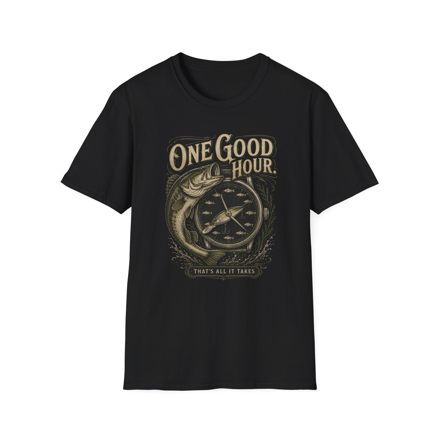 One Good Hour Softstyle Fishing T-Shirt