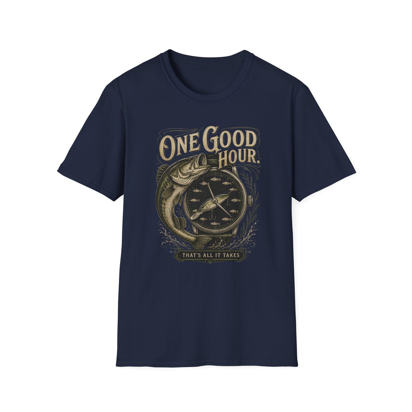 One Good Hour Softstyle Fishing T-Shirt