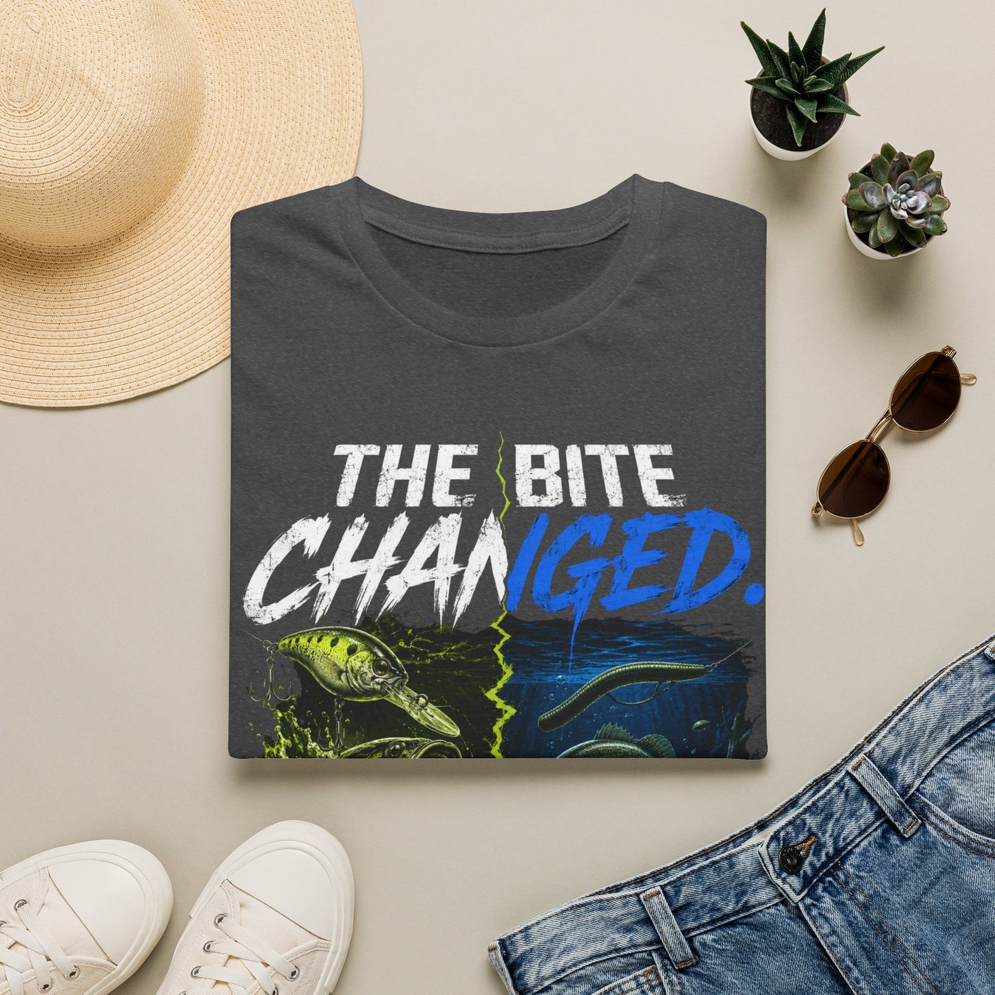 The Bite Changed Softstyle Fishing T-Shirt