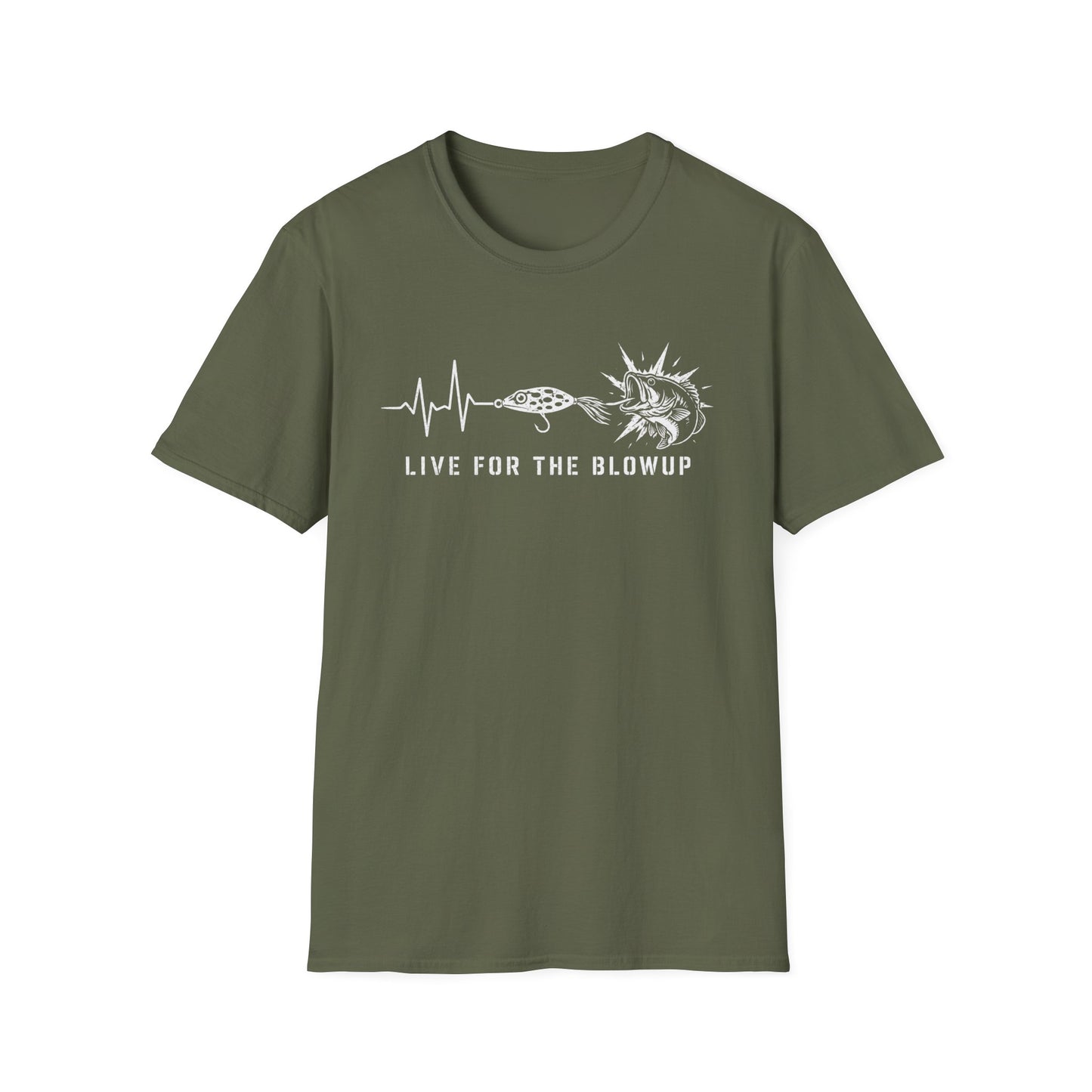 Live For The Blow Up Softstyle Fishing T-Shirt