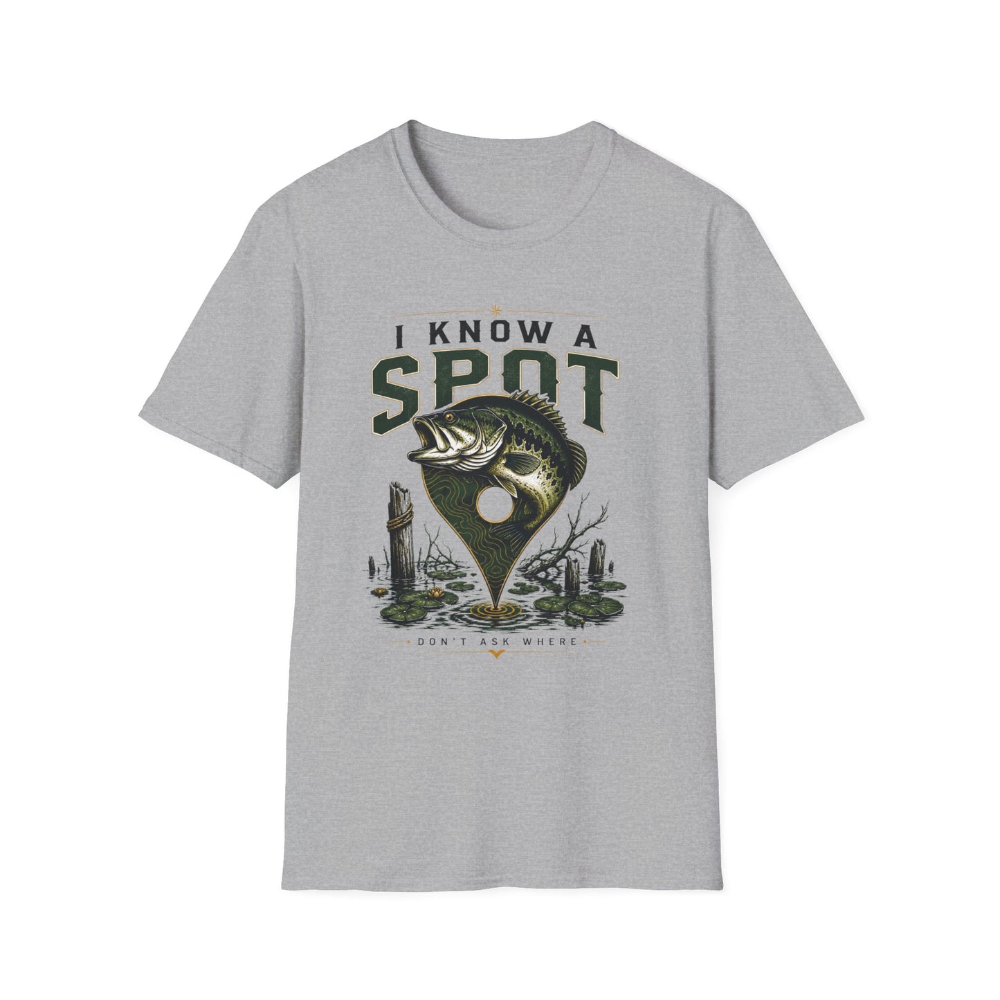 I Know A Spot Softstyle Fishing T-Shirt