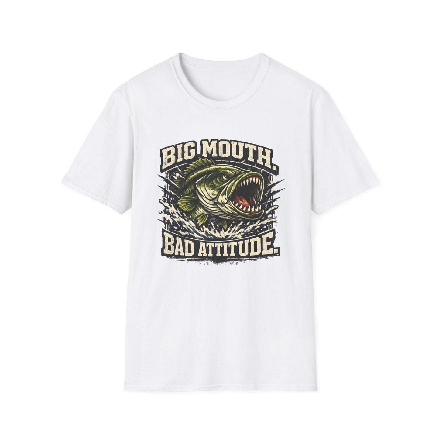 Big Mouth Bad Attitude Softstyle Fishing T-Shirt