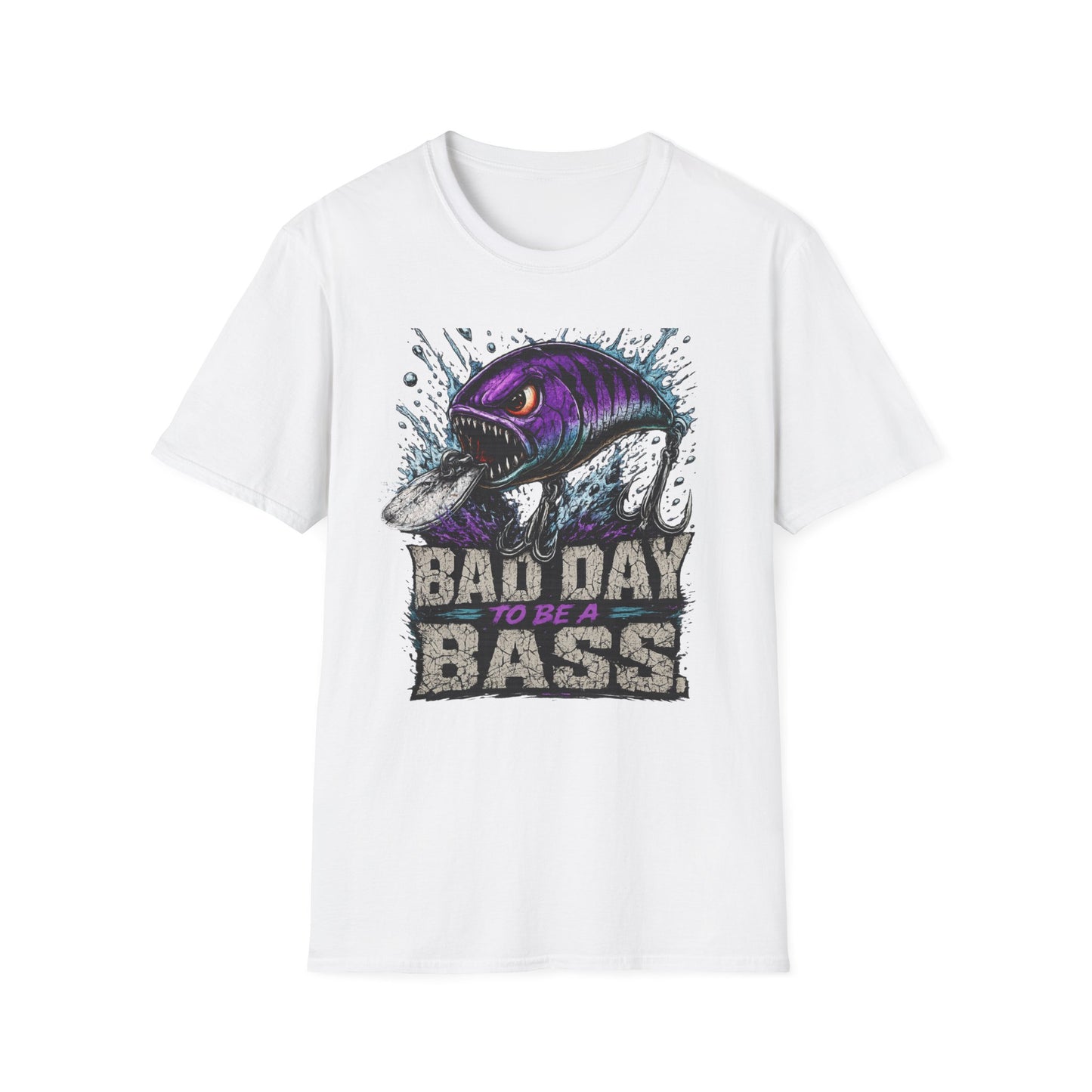 Bad Day To Be A Bass Softstyle Fishing T Shirt