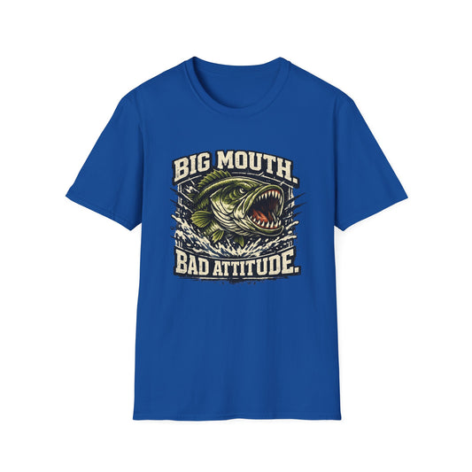 Big Mouth Bad Attitude Softstyle Fishing T-Shirt