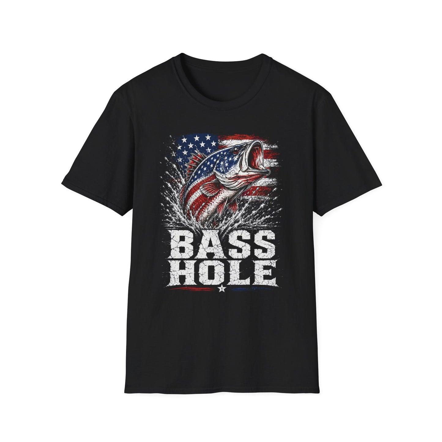 Bass Hole Softstyle Fishing T-Shirt