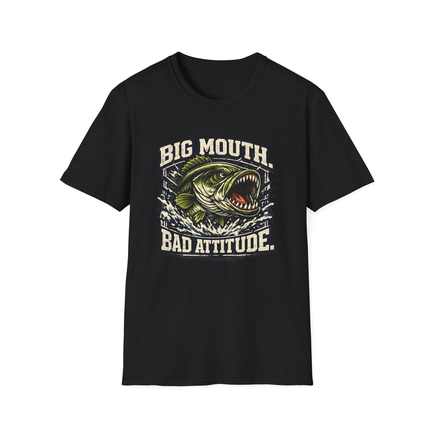 Big Mouth Bad Attitude Softstyle Fishing T-Shirt