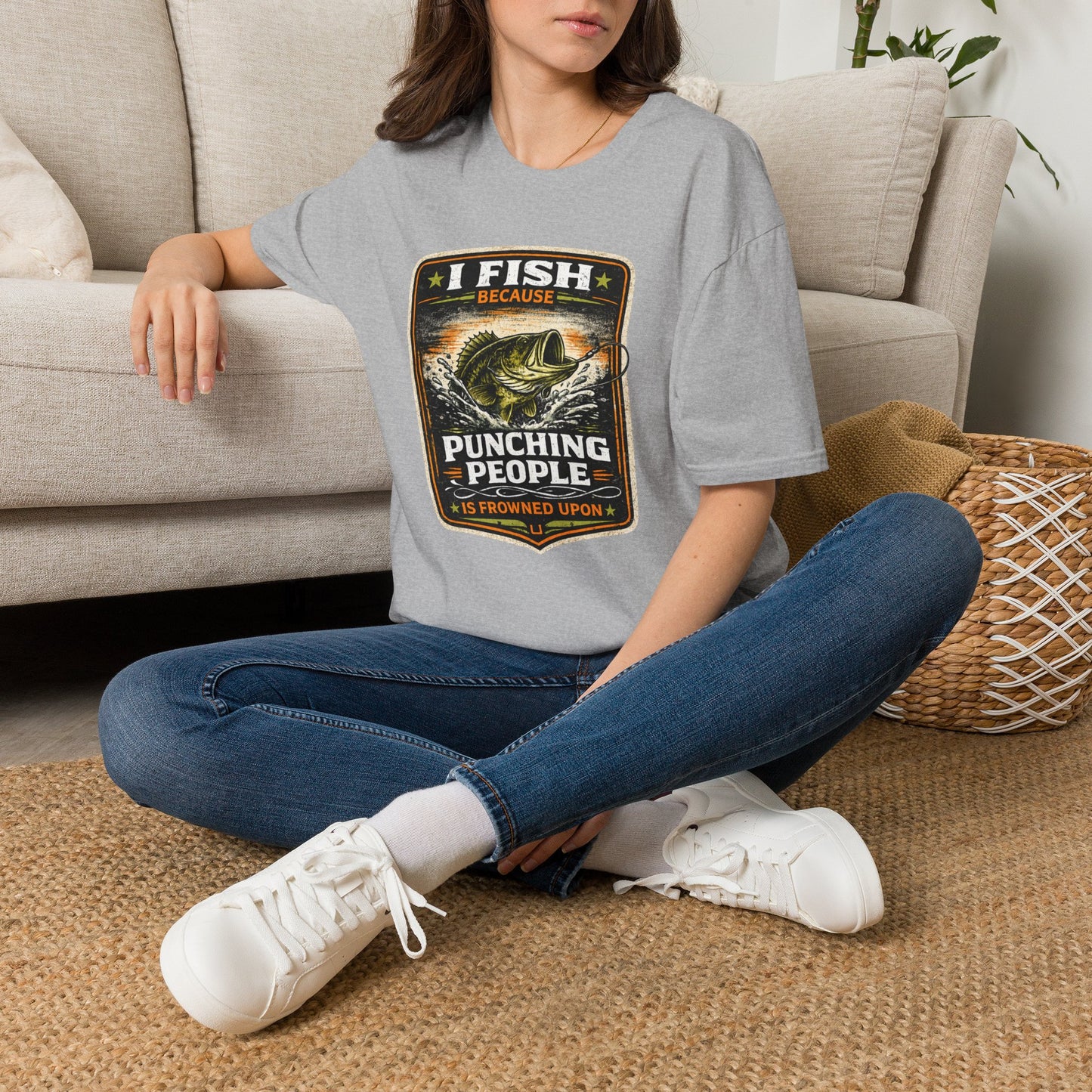 I Fish Because... Softstyle Fishing T-Shirt