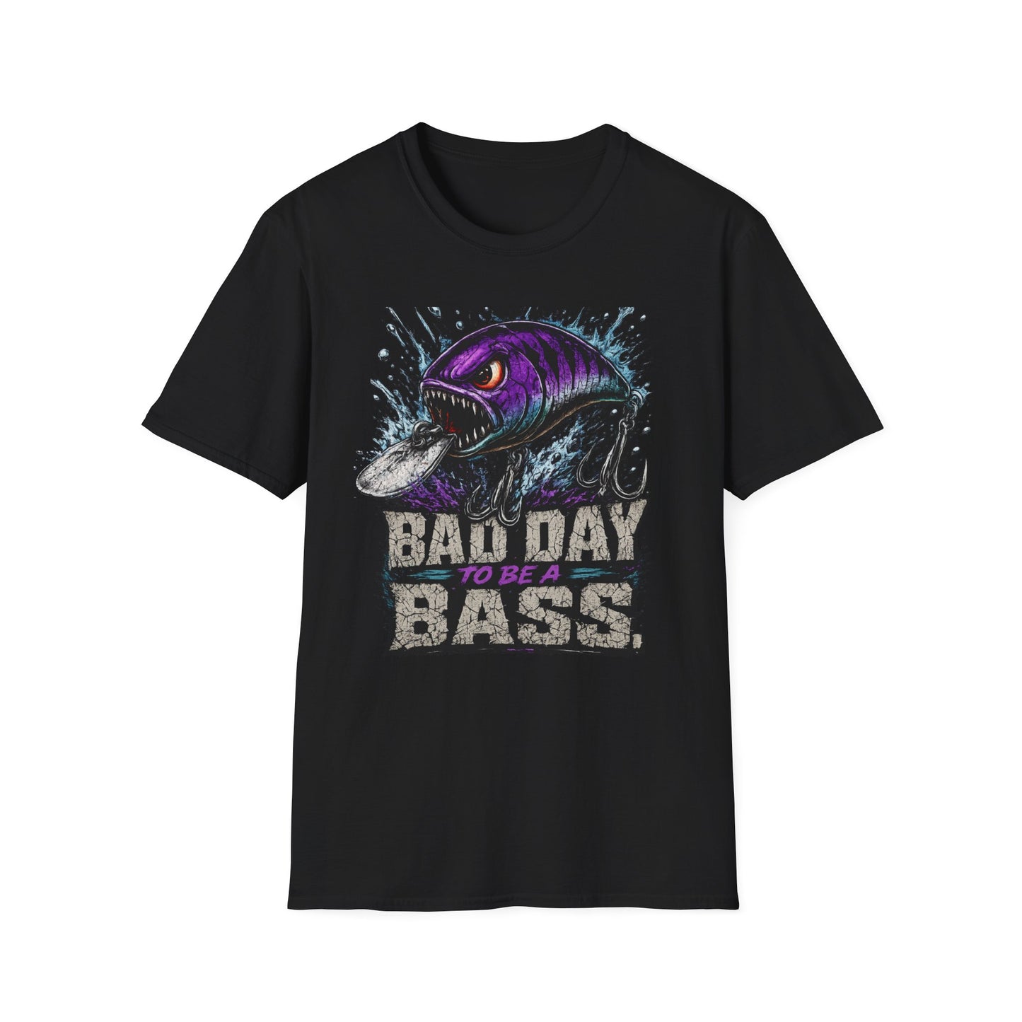 Bad Day To Be A Bass Softstyle Fishing T Shirt