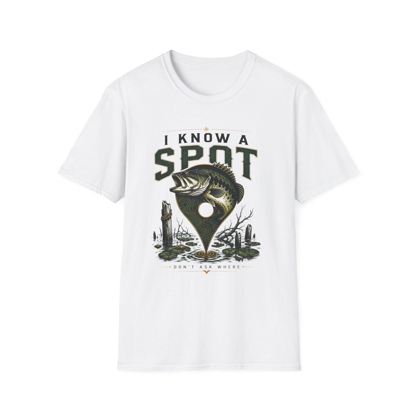 I Know A Spot Softstyle Fishing T-Shirt