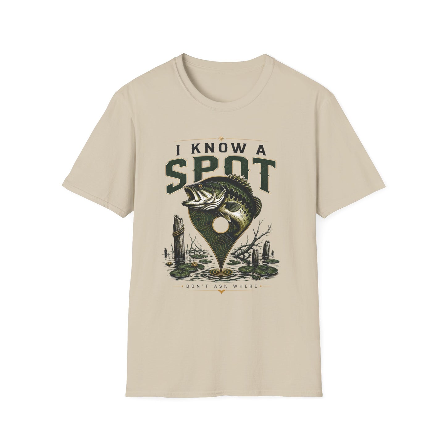 I Know A Spot Softstyle Fishing T-Shirt