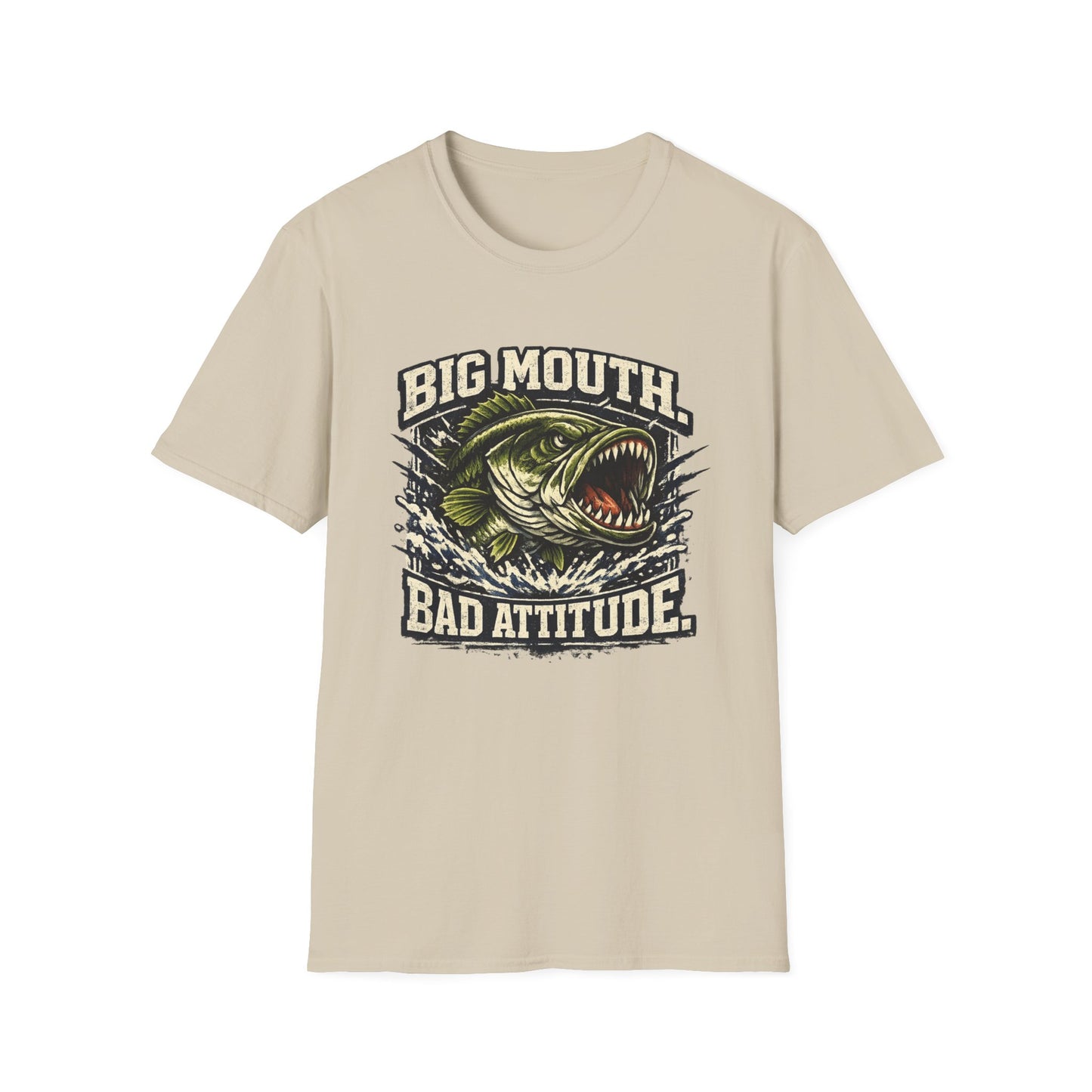 Big Mouth Bad Attitude Softstyle Fishing T-Shirt