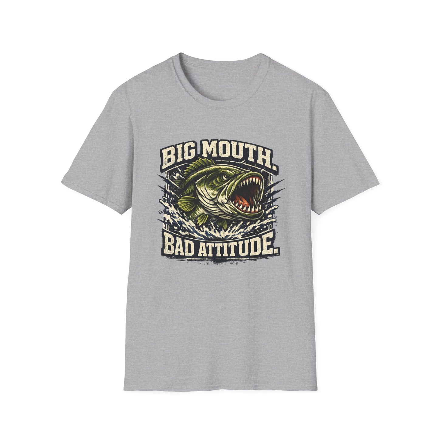 Big Mouth Bad Attitude Softstyle Fishing T-Shirt