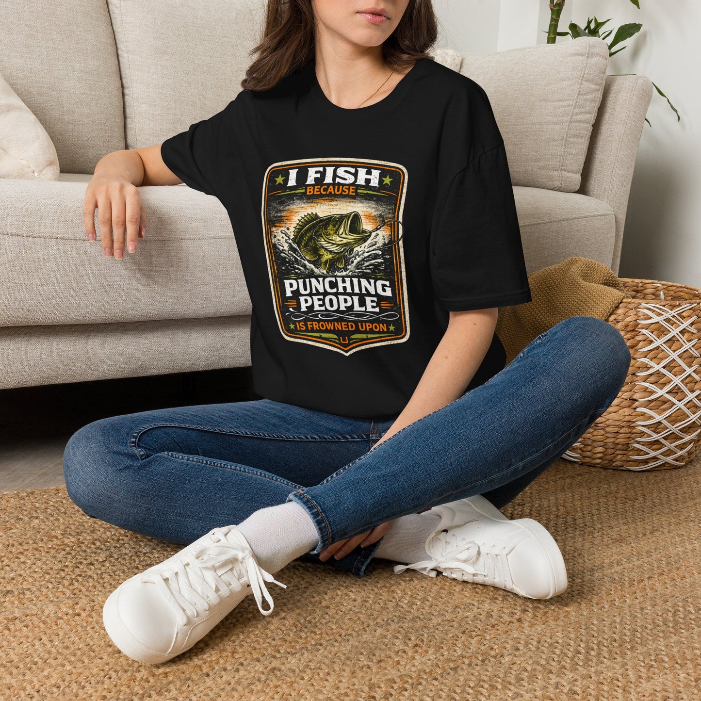 I Fish Because... Softstyle Fishing T-Shirt